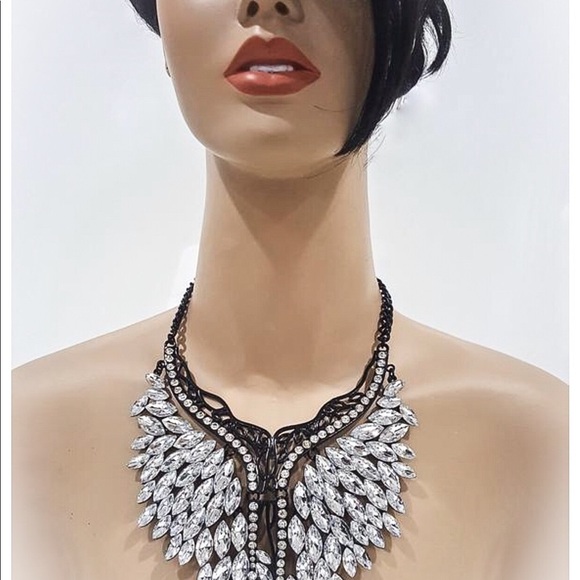 Crystal Choker Statement Necklace - Picture 6 of 7